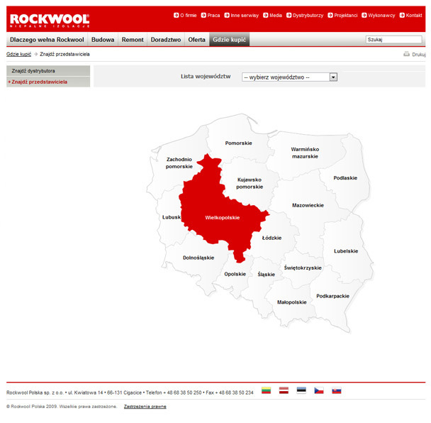 Strona korporacyjna Rockwool Polska